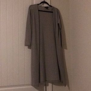 LONG  TAUPE CARDIGAN